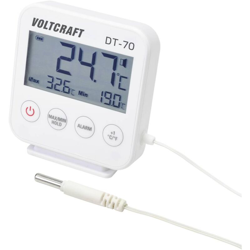 foto del prodotto voltcraft dt 70 sonda di temperatura con cavo campo di misura temperatura 40 fino a 70 c sensore tipo ntc conforme h
