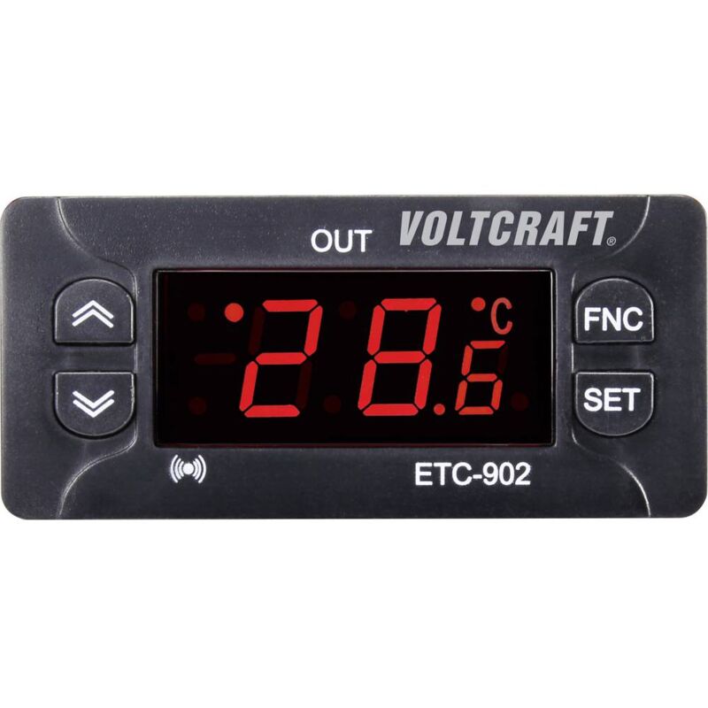 foto del prodotto voltcraft etc 902 termostato ntc, ptc 30 fino a 99 c rel 10 a l x l x a 58 x 77 x 34.5 mm