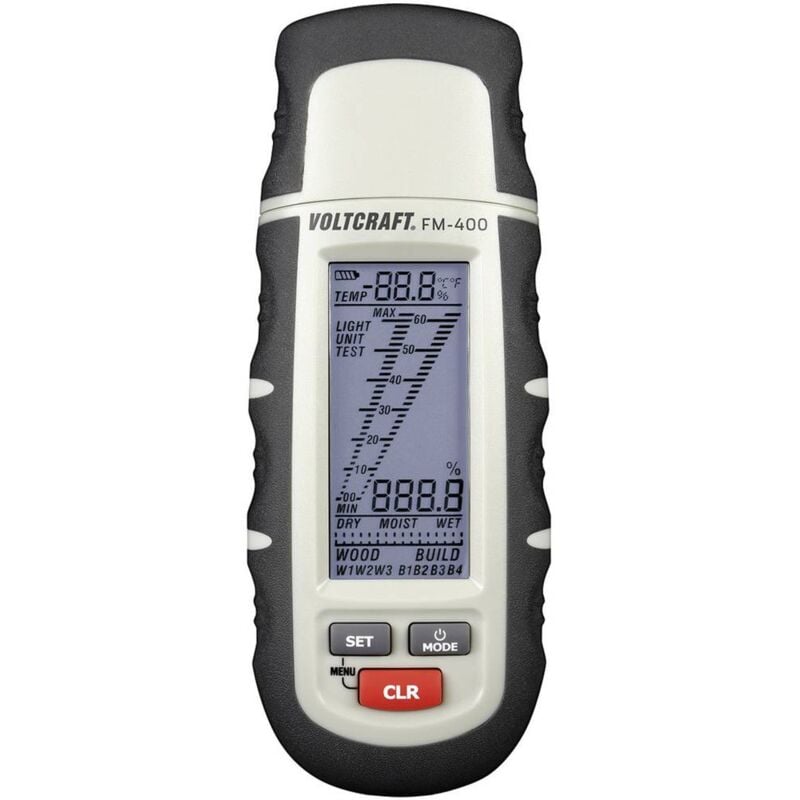 foto del prodotto voltcraft fm 400 misuratore di umidit per materiali range di umidit materiali da costruzione intervallo 0.1 fino a