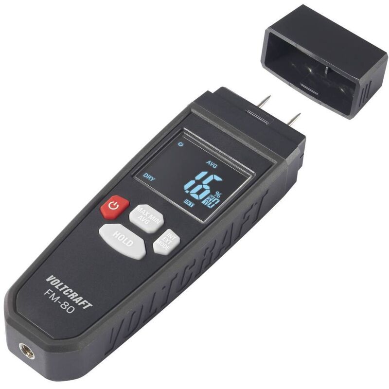 foto del prodotto voltcraft fm 80 misuratore di umidit per materiali range di umidit materiali da costruzione intervallo 0.20 fino a