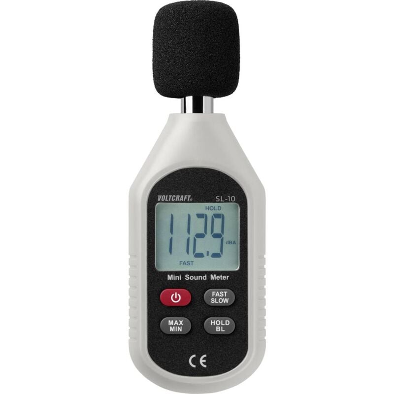 foto del prodotto voltcraft fonometro sl 10 30 130 db 31.5 hz 8 khz