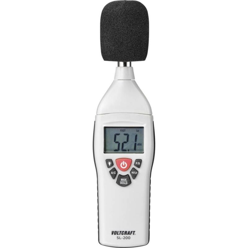 foto del prodotto voltcraft fonometro sl 200 30 130 db 31.5 hz 8 khz