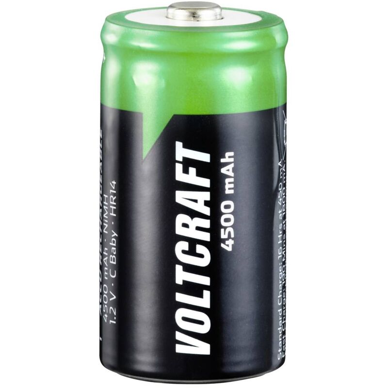 foto del prodotto voltcraft hr14 batteria ricaricabile 1 2 torcia c nimh 4500 mah 1.2 v 1 pz.
