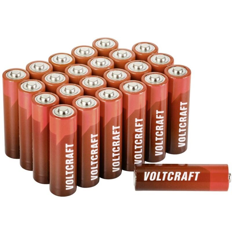foto del prodotto voltcraft industrial lr6 batteria stilo aa alcalina manganese 3000 mah 1.5 v 24 pz.