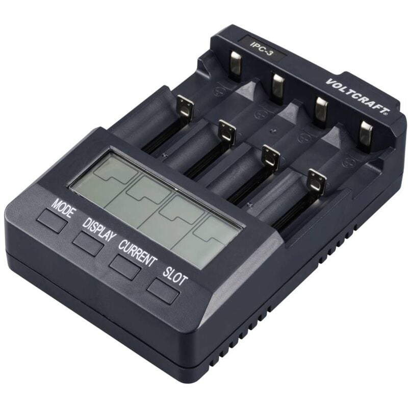 foto del prodotto voltcraft ipc 3 caricabatterie universale liion, nicd, nimh 10440, 14500, 16340, 16650, 17355, 17500, 17670, 18490, 185