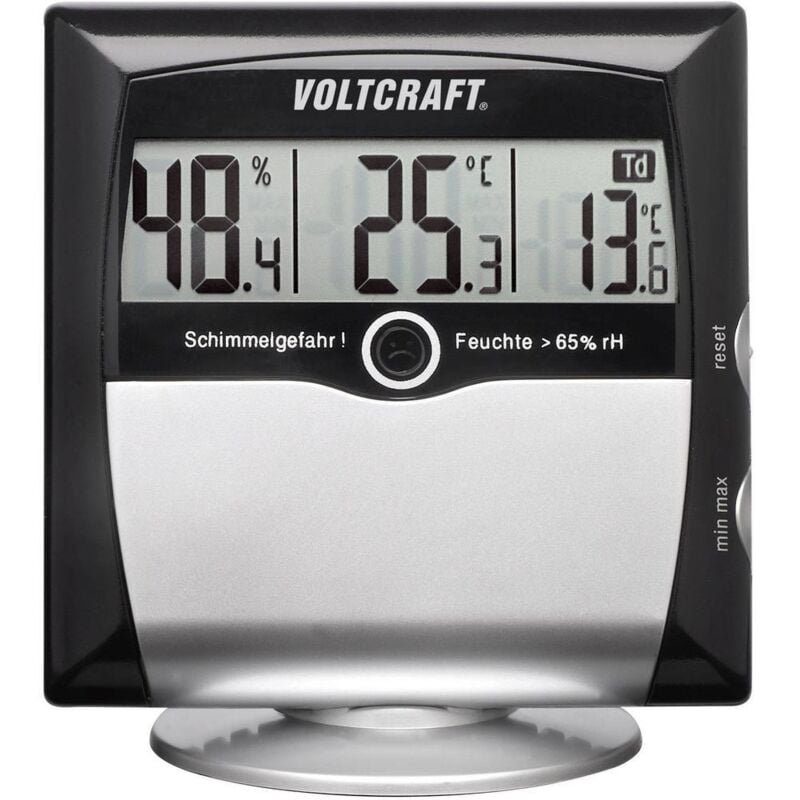 foto del prodotto voltcraft ms 10 igrometro 1 ur 99 ur indicatore punto di rugiada e allerta muffa