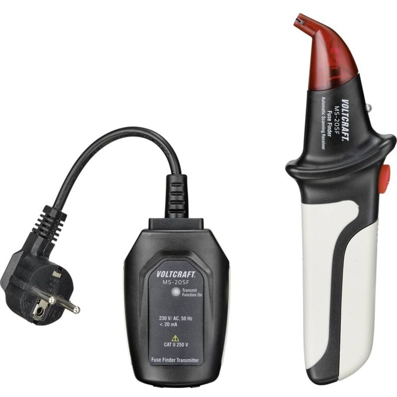 foto del prodotto voltcraft ms 20sf localizzatore di fusibili, localizzatore di circuiti con trasmettitore e ricevitore