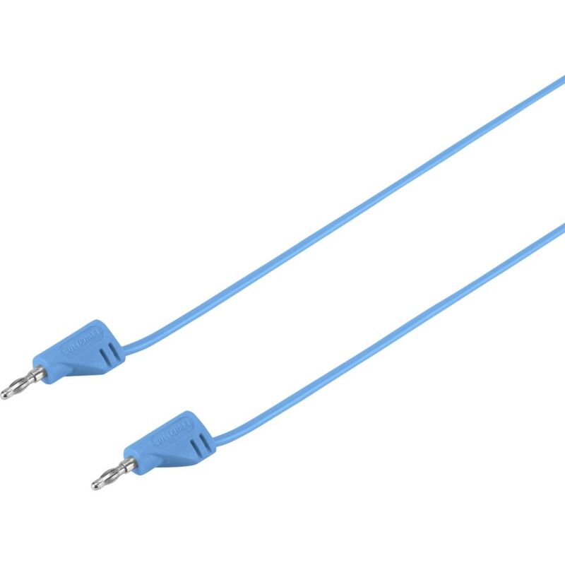 foto del prodotto voltcraft msb 200 cavo di misura spina a banana 2 mm spina a banana 2 mm 30.00 cm blu 1 pz.