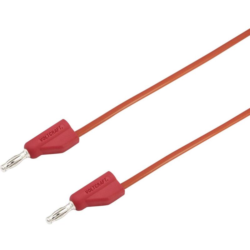 foto del prodotto voltcraft msb 300 cavo di misura spina a banana 4 mm spina a banana 4 mm 0.50 m rosso 1 pz.