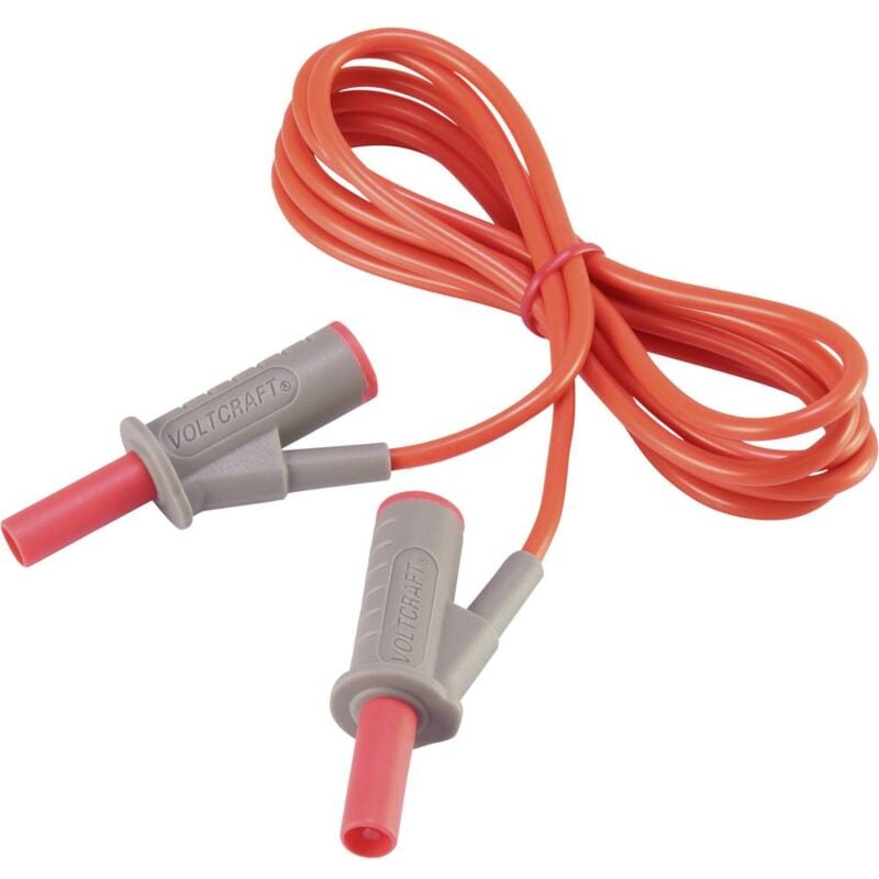foto del prodotto voltcraft msb 501 puntali di sicurezza spina a banana 4 mm spina a banana 4 mm 1.50 m rosso 1 pz.
