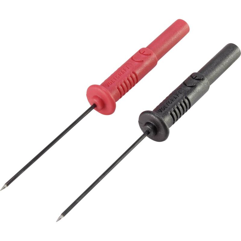 foto del prodotto voltcraft mss 102 kit sonde isolate presa 4mm cat ii 300 v nero, rosso 1 kit