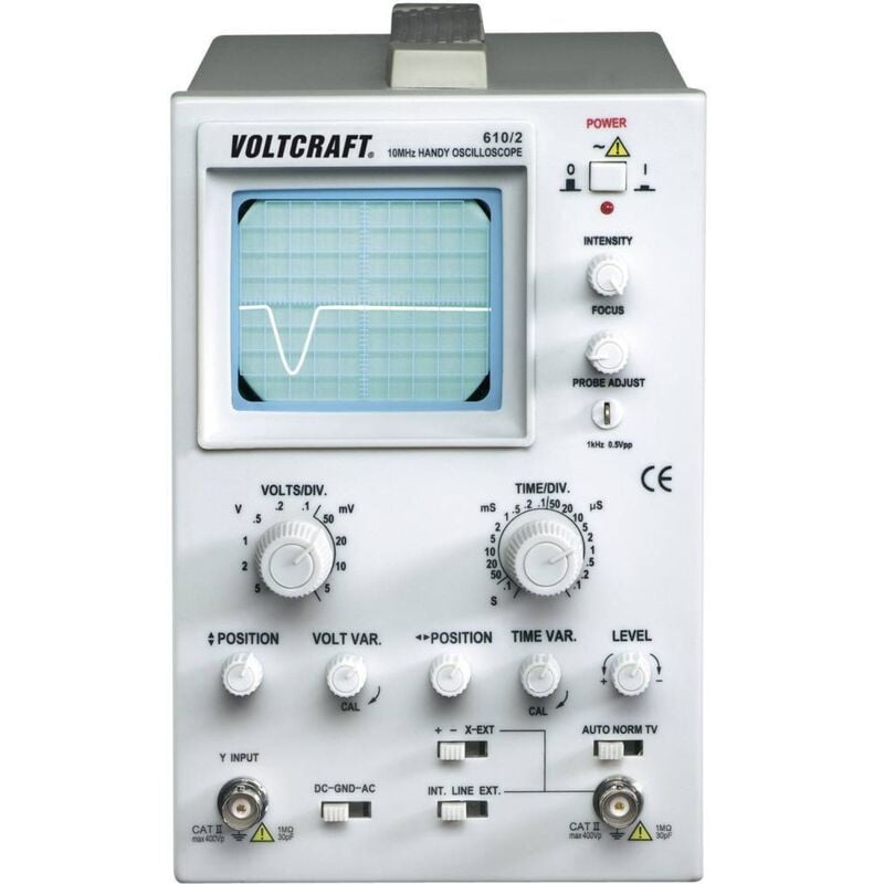 foto del prodotto voltcraft oscilloscopio analogico ao 610 10 mhz 1 canale