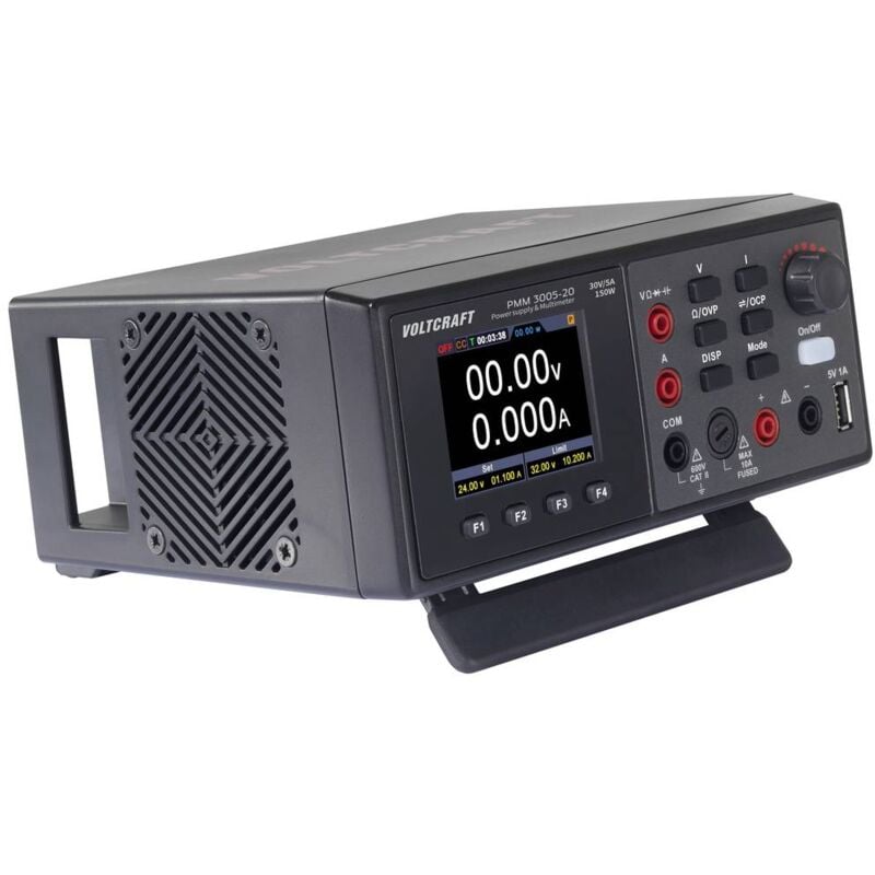 foto del prodotto voltcraft pmm 3005 20 multimetro digitale e alimentatore digitale cat ii 600 v display counts 20000