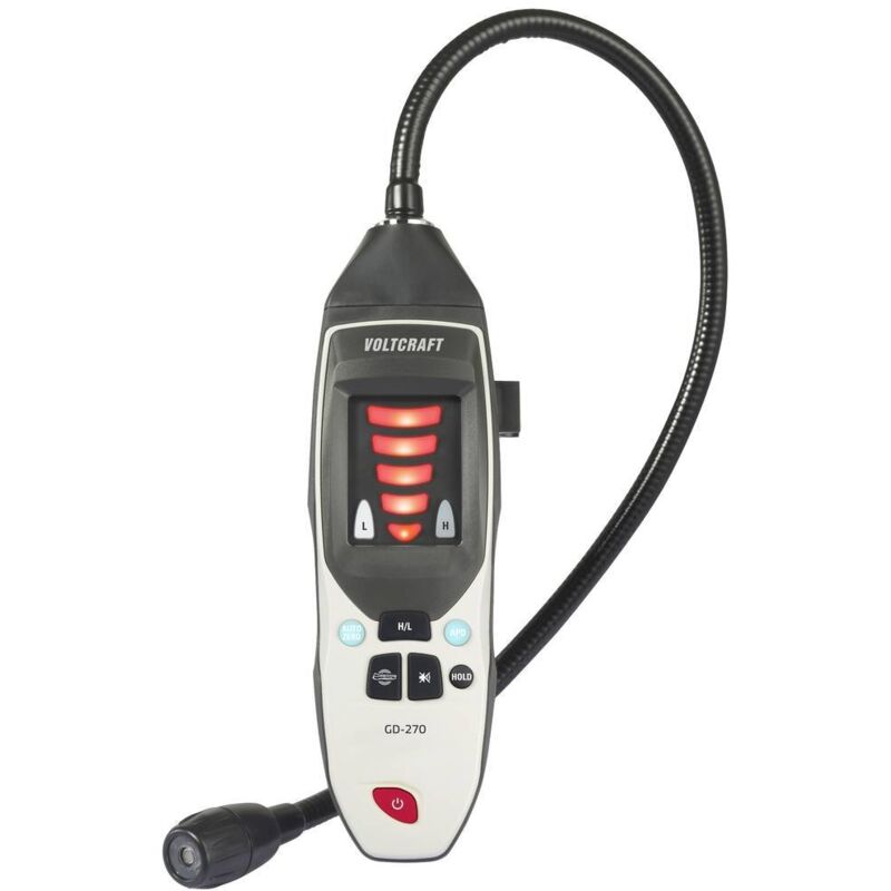 foto del prodotto voltcraft rilevatore di perdite di gas gd 270 metano, idrogeno, propano, etilene, etano, esano, benzene, isobutano, eta