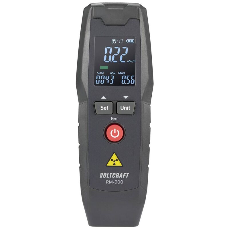 foto del prodotto voltcraft rm 300 contatore geiger radiazione beta, gamma, r ntgen avvertimento acustico