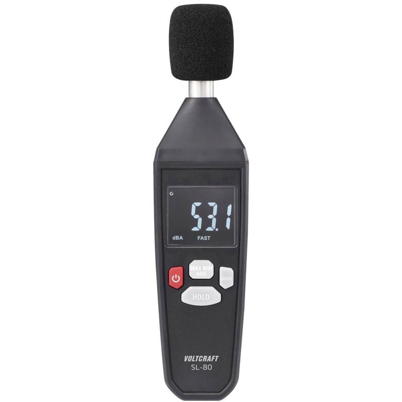 foto del prodotto voltcraft sl 80 fonometro 30 130 db 31.5 hz 8 khz
