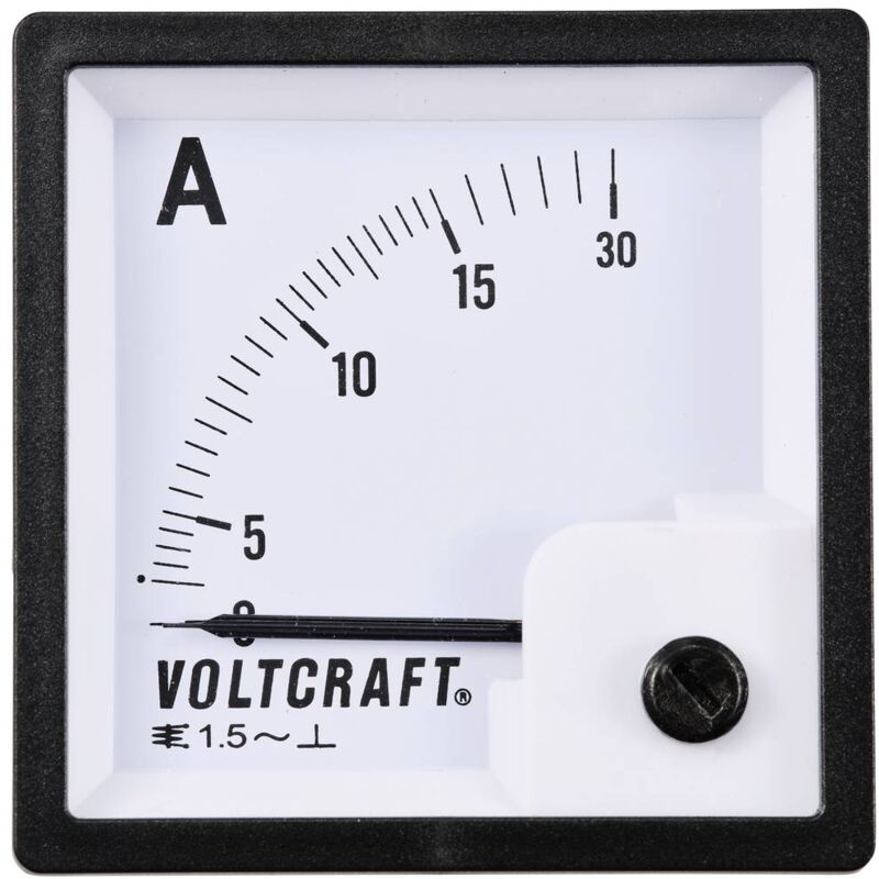 foto del prodotto voltcraft strumento di misura analogico da pannello am 72x72 15a 15 a n a
