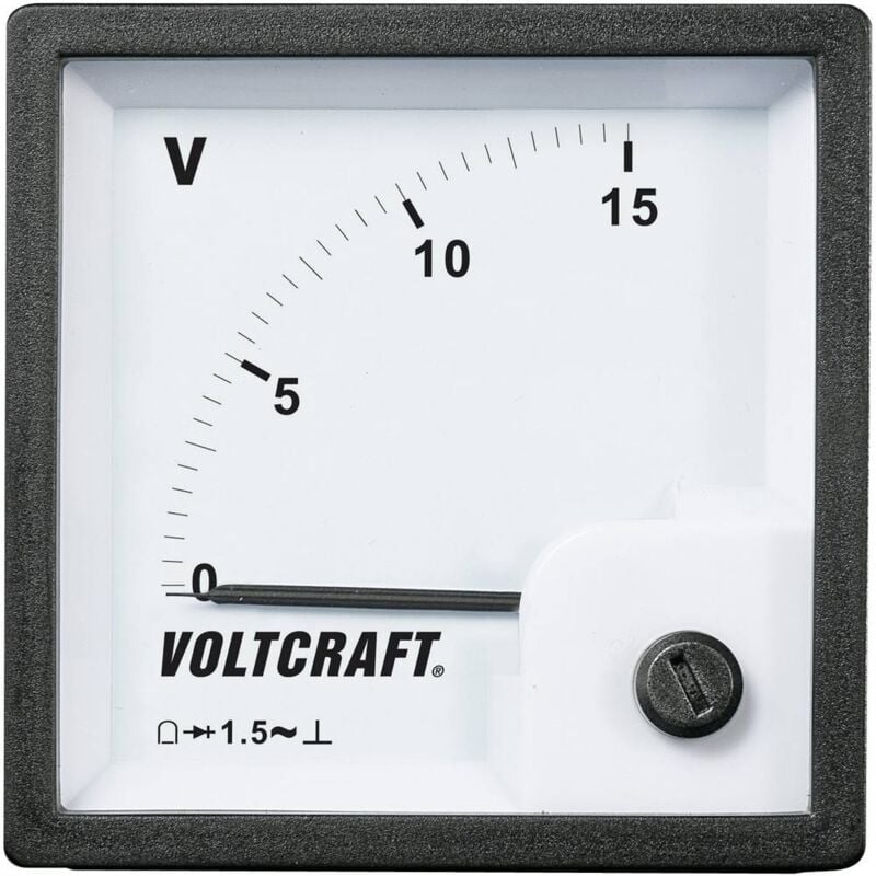foto del prodotto voltcraft strumento di misura analogico da pannello am 72x72 15v 15 v n a