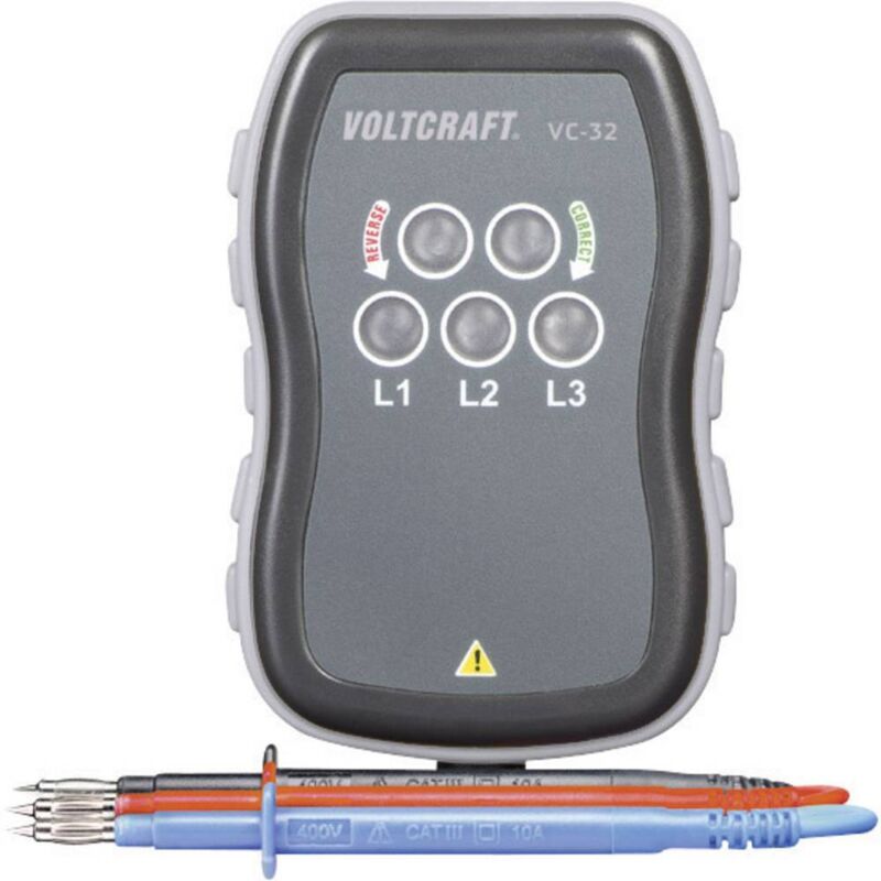 foto del prodotto voltcraft vc 32 tester del campo rotante cat iii 440 v