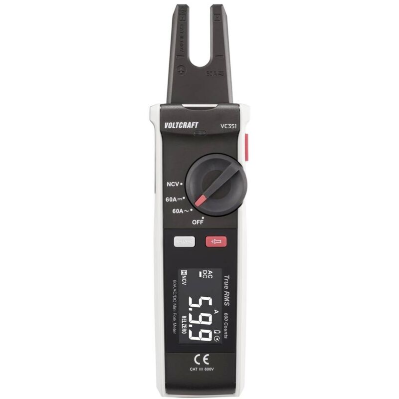foto del prodotto voltcraft vc 351 pinza amperometrica cat iii 600 v display counts 600