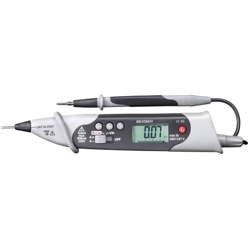 foto del prodotto voltcraft vc 86 multimetro portatile digitale cat iii 250 v display counts 4000
