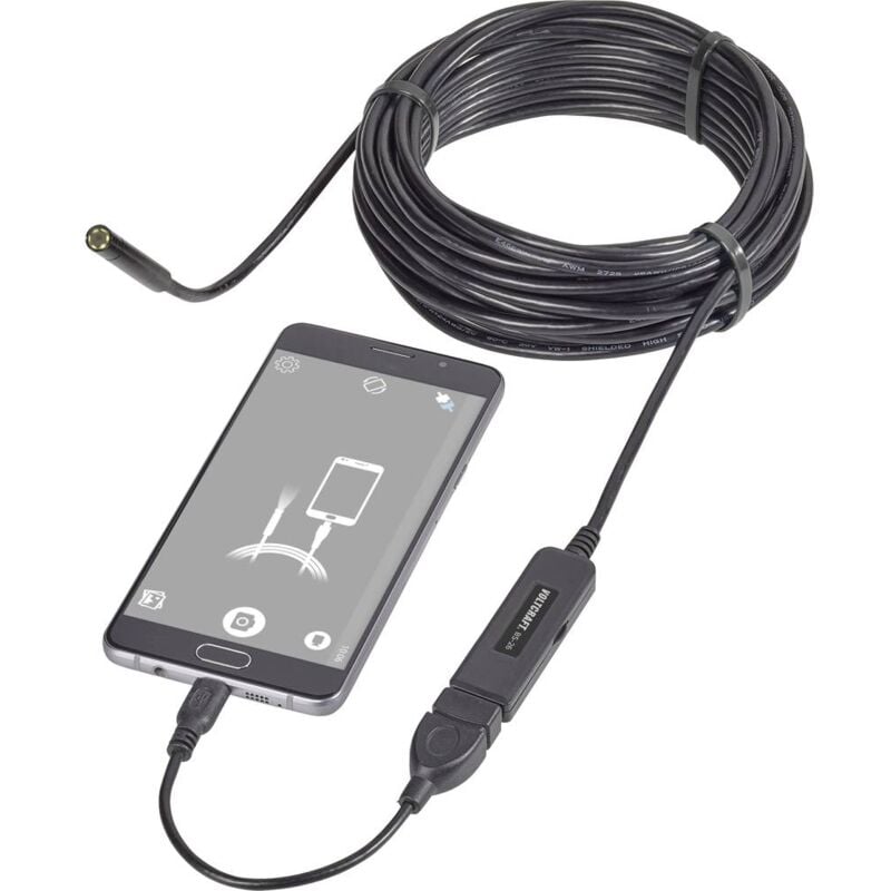 foto del prodotto voltcraft vc 8919590 endoscopio usb sonda 8 mm lunghezza sonda 9.85 m
