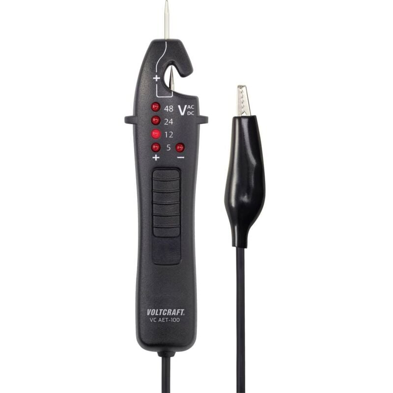 foto del prodotto voltcraft vc aet 100 tester di tensione a due poli cat i led