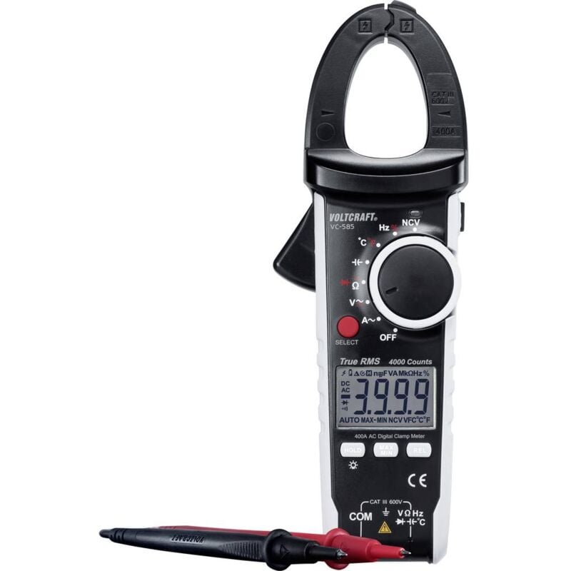 foto del prodotto voltcraft vc585 pinza amperometrica digitale cat iii 600 v display counts 4000