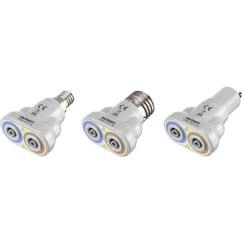 foto del prodotto voltcraft vma 5ls 16 adattatore per misurazioni grigio scuro, grigio chiaro