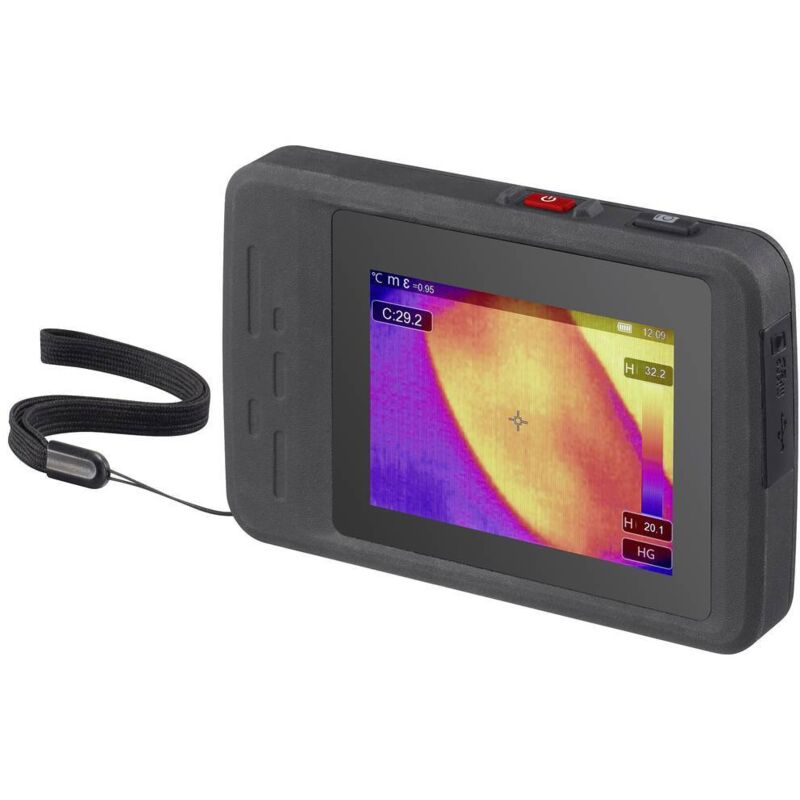foto del prodotto voltcraft wbp 120 termocamera 20 fino a 550 c 120 x 90 pixel 50 hz fotocamera digitale integrata, wifi, a prova di ca