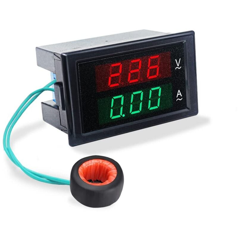 foto del prodotto voltmetro digitale amperometro ac 80 300v 0 100a multimetro 2 in 1 con trasformatore di corrente