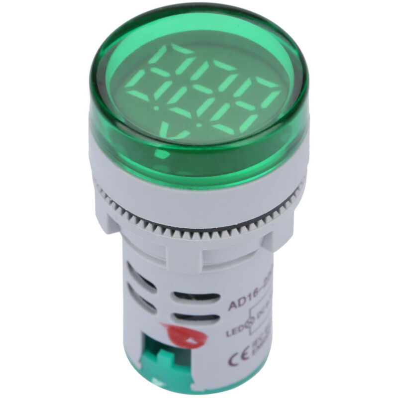 foto del prodotto voltmetro digitale cc display a led misuratore di tensione 6 100 v indicatore luminoso del misuratore di tensione cc indicatore per lampada rotonda