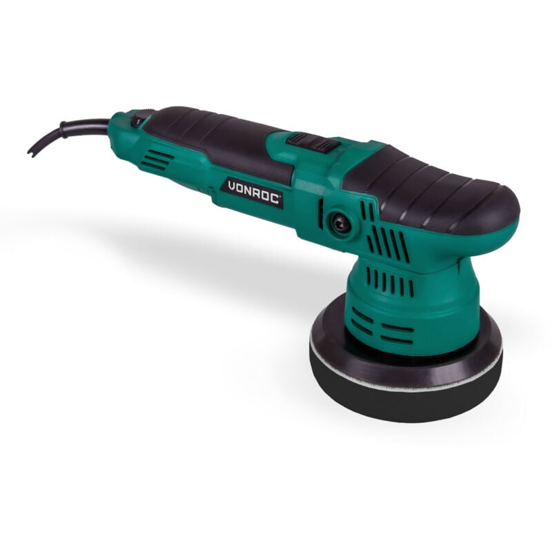 foto del prodotto vonroc lucidatrice 650w, 125mm, 9mm corsa, soft start