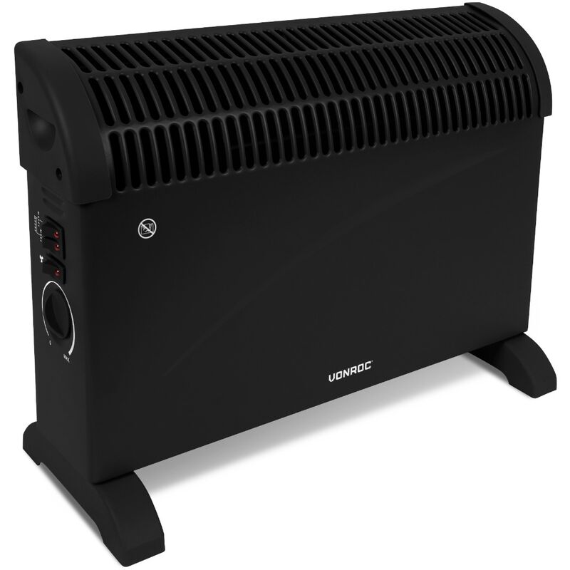 foto del prodotto vonroc riscaldatore elettrico termoconvettore 2000w con 3 impostazioni e funzione turbo