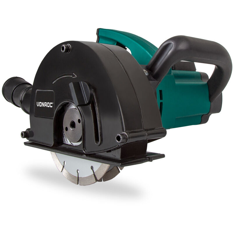 foto del prodotto vonroc scanalatrice 1700w, 2 dischi, 5 40mm profondit 