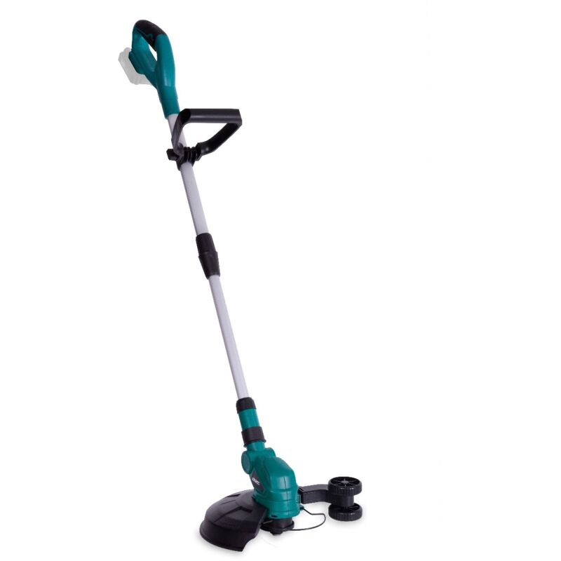 foto del prodotto vonroc tagliabordi a batteria vpower 20v. dimetro taglio 25cm. batteria e caricatore non inclusi. con asta telescopica e doppia bobina 2x4m 