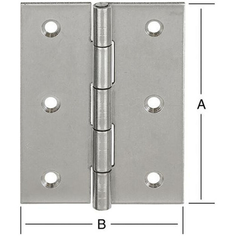 foto del prodotto vormann cerniere 60x46 mm in acciaio inossidabile v2a 