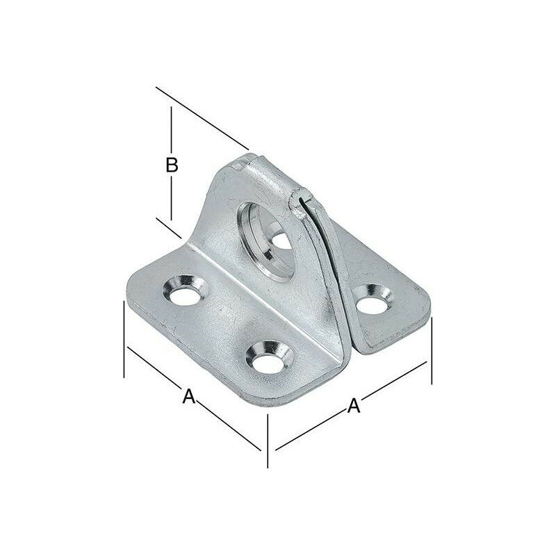 foto del prodotto vormann placca perforata zincata 35x35x25 mm