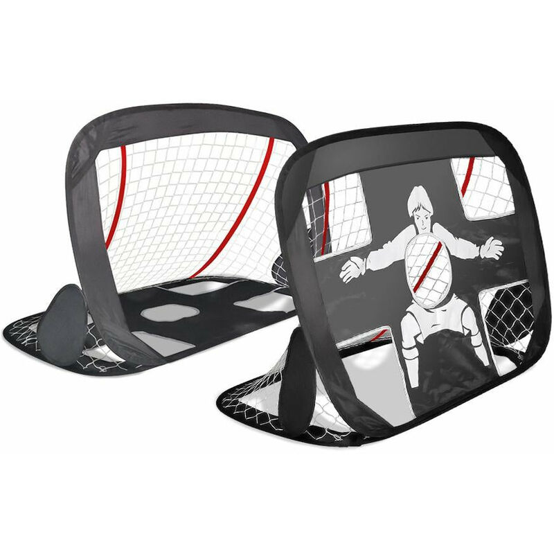 foto del prodotto vounot set di 2 porte da calcio pieghevole per bambini, 2 in 1 pop up porta e bersaglio