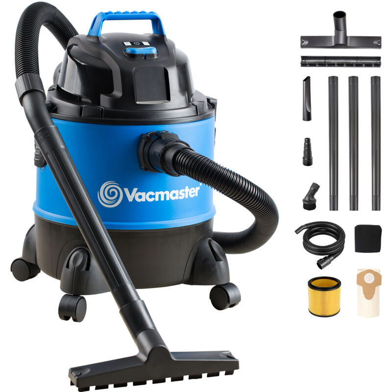 foto del prodotto vq1220pf 03 aspiratori liquidi solidi,bidone aspiratutto professionale,per casa cucina moquette auto giardino 1250w 20l vacmaster
