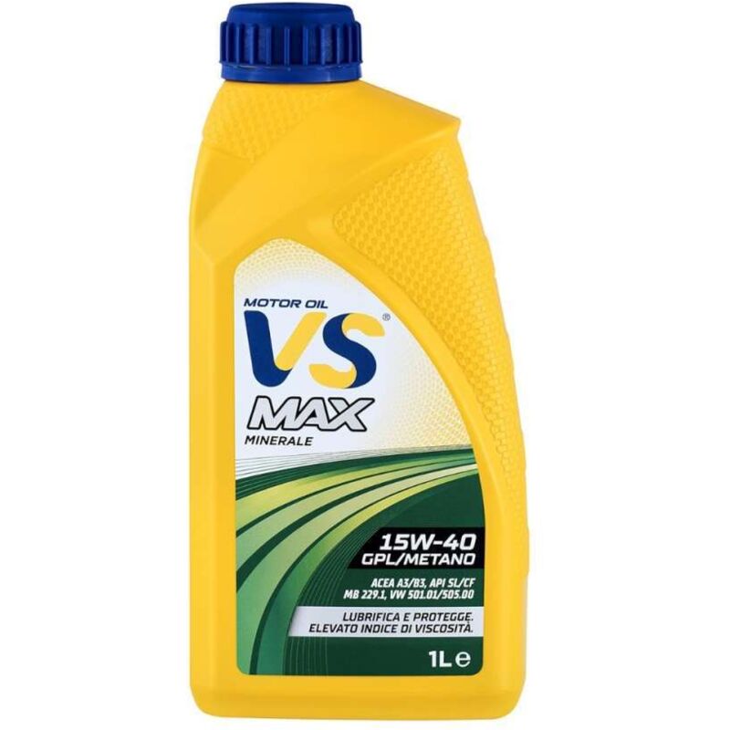 foto del prodotto vs olio motore multigrado 15w 40 1l lubrificante gpl metano