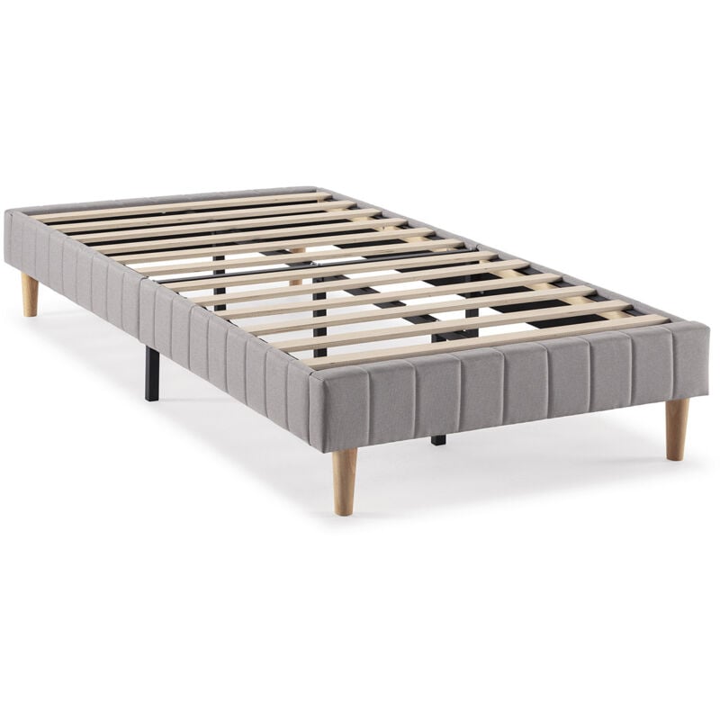 foto del prodotto vs venta stock base imbottita eris 90x190 cm grigio chiaro