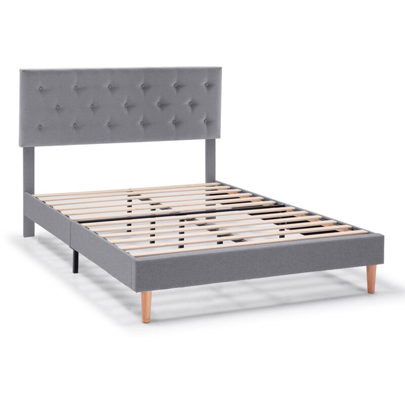 foto del prodotto vs venta stock giroletto imbottito rosi 30 cm, 150x190 cm, grigio scuro