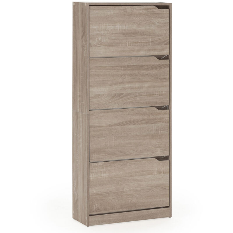 foto del prodotto vs venta stock mobile scarpiera angel 4 ante colore rovere, per 24 paia