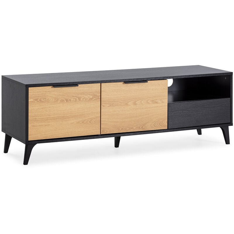 foto del prodotto vs venta stock mobile tv kalma 2 ante 1 cassetto colore nero rovere