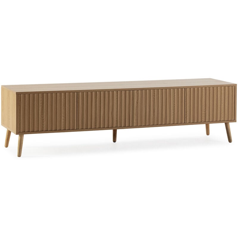 foto del prodotto vs venta stock mobile tv lluvia con 4 ante, colore rovere, lunghezza 160 cm