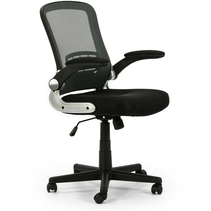 foto del prodotto vs venta stock sedia da ufficio cosmos sollevabile e reclinabile con schienale a rete, color nero, braccioli mobili