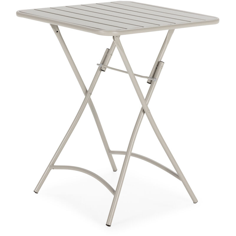 foto del prodotto vs venta stock tavolo da giardino pieghevole perla in metallo grigio