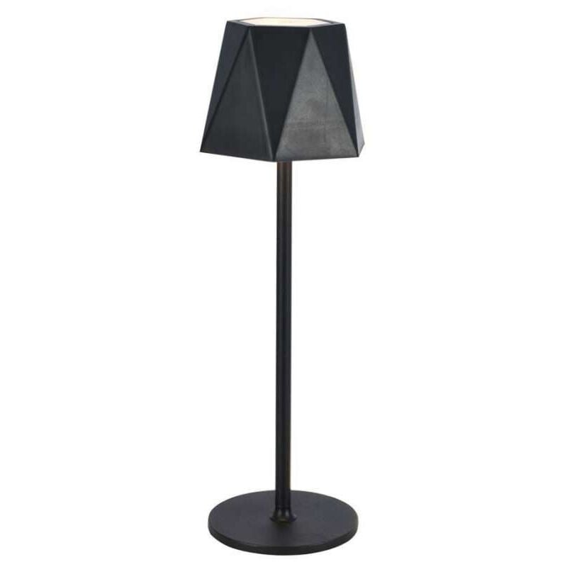 foto del prodotto vt 1034 lampada led da tavolo 1.5w cct 3in1 colore nero ricaricabile con usb c touch dimmerabile 130372mm 10330 v tac