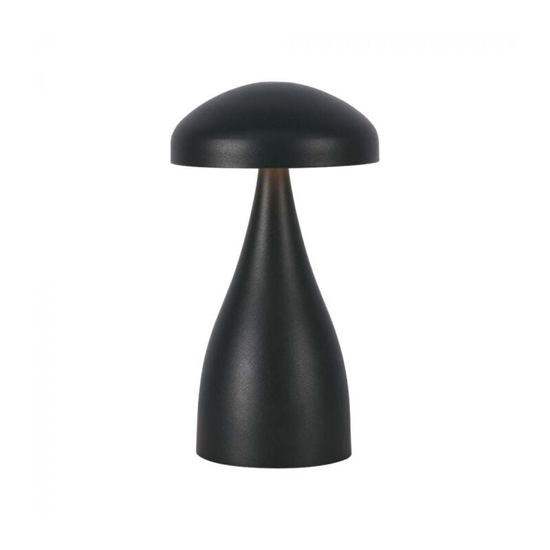 foto del prodotto vt 1041 lampada da tavolo ricaricabile 1w batteria 800mah usb c corpo nero in metallo touch dimmerabile 3in1 7895 v tac
